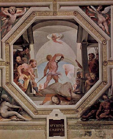 Domenico di Pace Beccafumi The beheading of Spurius Cassius oil painting image
